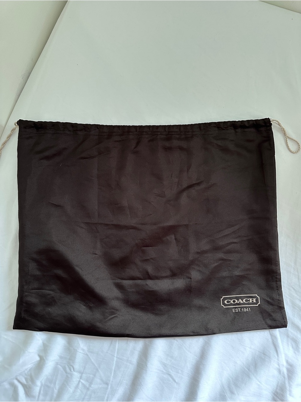 COACH Vintage Drawstring Dust Bag Dark Brown